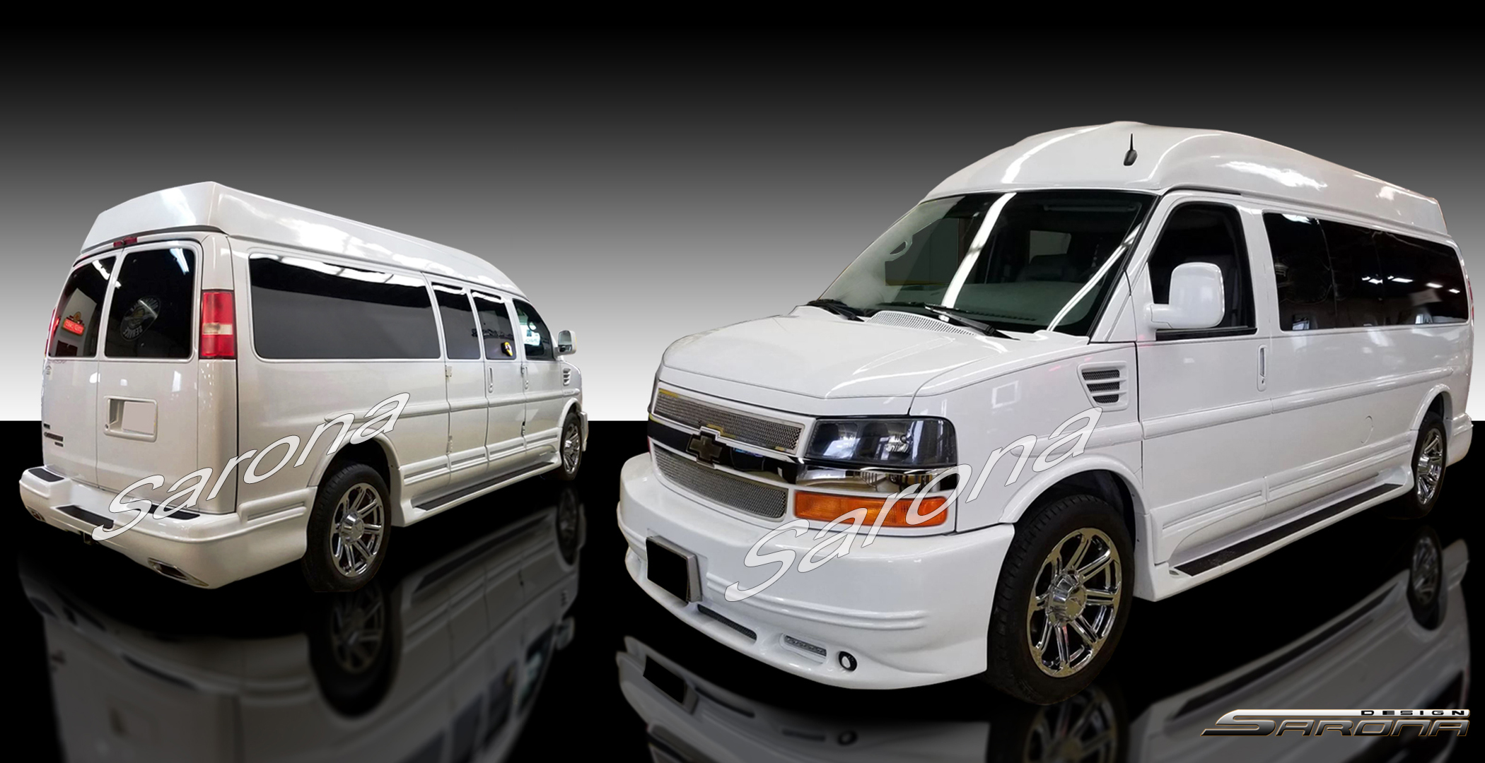 Custom Chevy Express Van  All Styles Body Kit (2003 - 2025) - $1290.00 (Part #CH-061-KT)